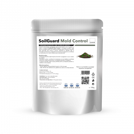 Gama plicuri - CHRD 100 (100g) - SoilGuard Mold Control, Produs natural pentru combaterea mucegaiului din gradini si solarii, 100 g