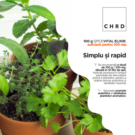 SpiceVital Elixir, Produs natural pe baza de microorganisme si acizi humici si fulvici pentru biostimularea plantelor pentru condimente, 100 g [2]