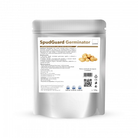 Gama plicuri - CHRD 100 (100g) - SpudGuard Germinator, Produs natural pe baza de microorganisme pentru biocontrolul bolilor cartofilor nou plantati (samanta), 100 g