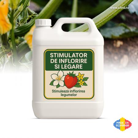 Bidoane 10 litri - STIMULATOR DE ÎNFLORIRE ȘI LEGARE – gata de folosire - Biostimulator nemicrobian pentru toate tipurile de legume, 10 litri
