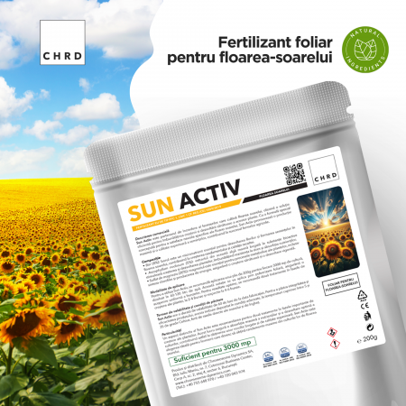 SUN ACTIV – FERTILIZANT EU DE TIP PFC 1, CMC 1 CF. REG. (CE) 1009/2019 Foliar pentru floarea-soarelui, 200g [1]