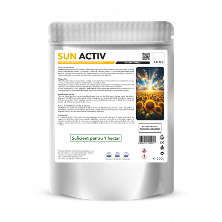 Biofertilizanti - SUN ACTIV – FERTILIZANT EU DE TIP PFC 1, CMC 1 CF. REG. (CE) 1009/2019 Foliar pentru floarea-soarelui, 500g