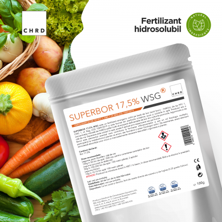 SUPERBOR 17,5 % WSG, Fertilizant hidrosolubil, doza pentru 500 mp, 100 g [1]