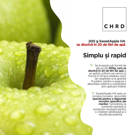 SweetApple HA, FERTILIZANT EU DE TIP PFC 1, CMC 1 CF. REG. (CE) 1009/2019, pentru mere, 200g [2]