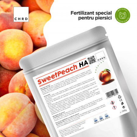 SweetPeach HA, FERTILIZANT EU DE TIP PFC 1, CMC 1 CF. REG. (CE) 1009/2019, pentru piersici, 200g [1]
