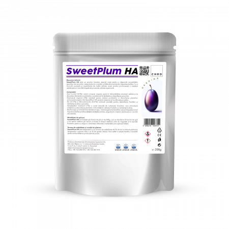 Hidrosolubile - SweetPlum HA, FERTILIZANT EU DE TIP PFC 1, CMC 1 CF. REG. (CE) 1009/2019, pentru prune, 200g