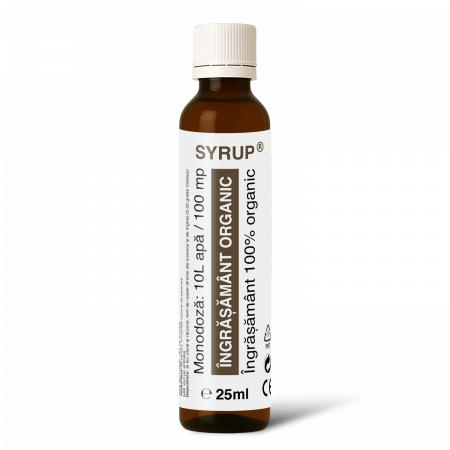 Monodoze 25ml - SYRUP®, Îngrășământ organic universal, 100mp, 25ml