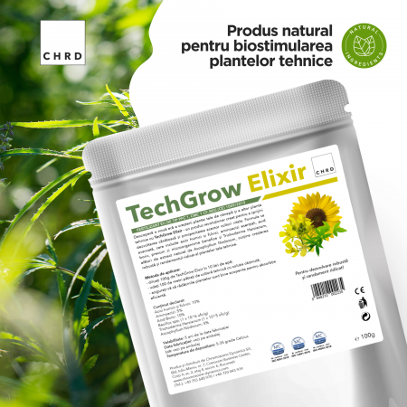 TechGrow Elixir, Produs natural pe baza de microoganisme pentru biostimularea plantelor tehnice, 100 g [1]