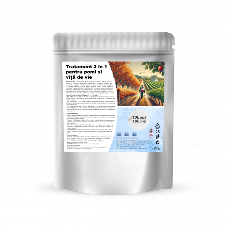 Biofungicide - Tratament 3 în 1 pomi și viță de vie, EU Fertilizer, 100 g