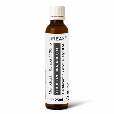 UREAX®, Fertilizant foliar cu azot, magneziu și sulf pentru toate culturile, 100mp, 25ml