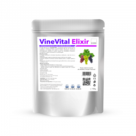 VineVital Elixir, Produs natural pe baza de microorganisme si acizi humici si fulvici pentru biostimularea vitei de vie, 100 g
