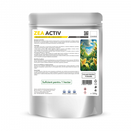 Fertilizanti 500g - ZEA ACTIV – FERTILIZANT EU DE TIP PFC 1, CMC 1 CF. REG. (CE) 1009/2019 Foliar pentru porumb, 500g