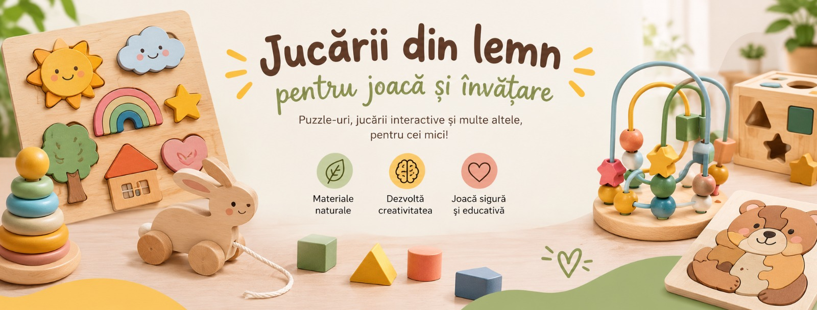 Jucarii interactive din lemn