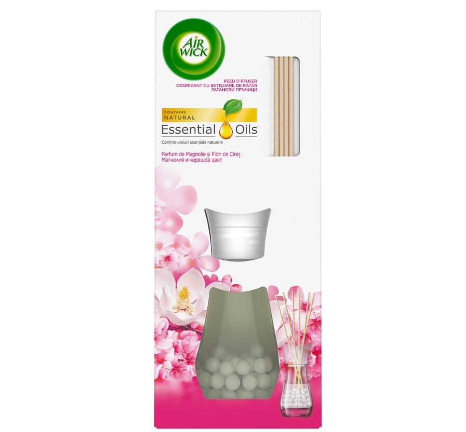 Odorizant de camera Air Wick Reed Diffusers magnolie si flori de cires, 25 ml [1]