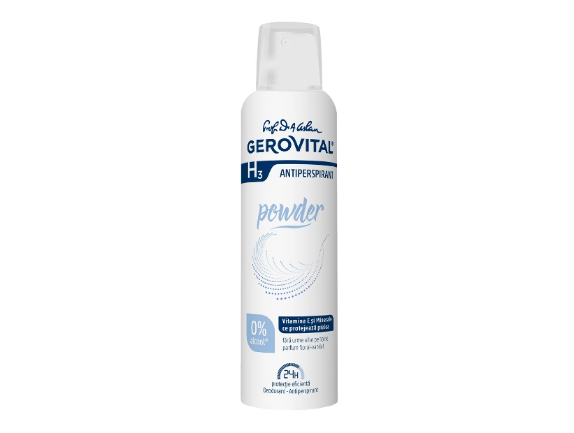 Deodorant Antiperspirant Powder, Gerovital, 150 ml [1]