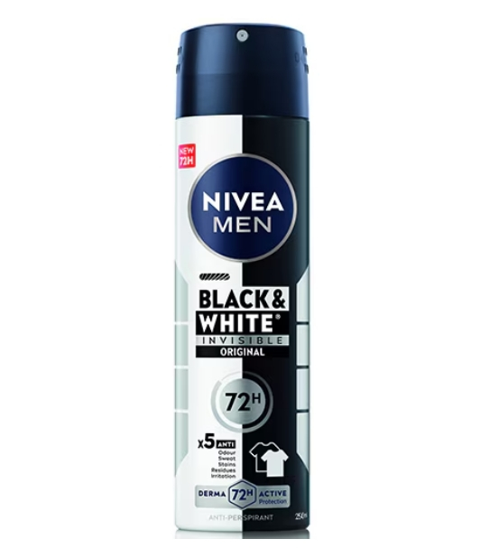 Deodorant spray Nivea Men Invisible for Black & White Power, 250 ml [1]
