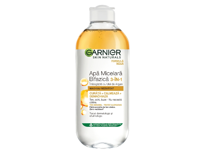 Garnier Skin Naturals Apa micelara bifazica cu ulei de Argan, 400 ml [1]