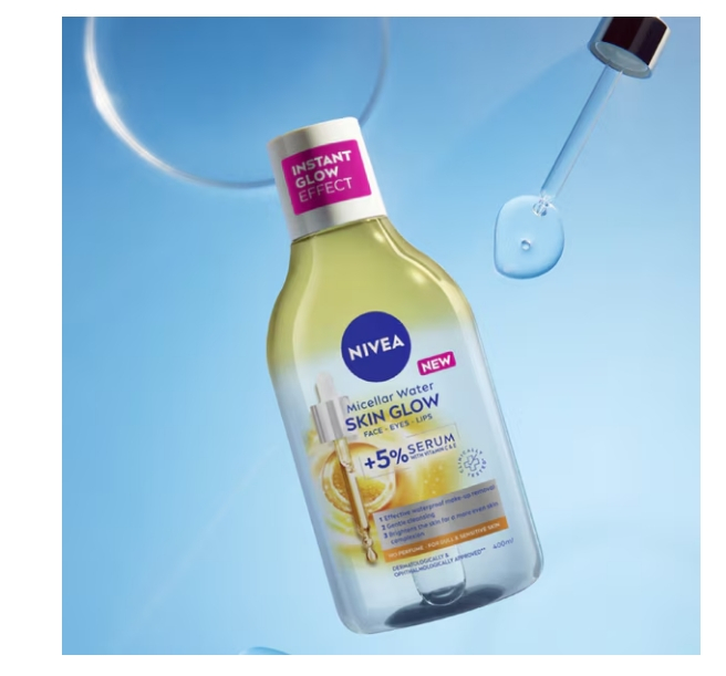 Apa micelara Nivea Skin Glow, infuzata cu serum cu efect de iluminare, 400 ml [3]