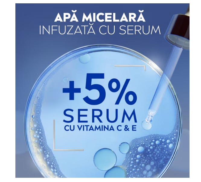 Set 2 x Apa Micelara Nivea Skin Glow, Infuzata cu Serum cu Efect de Iluminare, 400 ml [3]