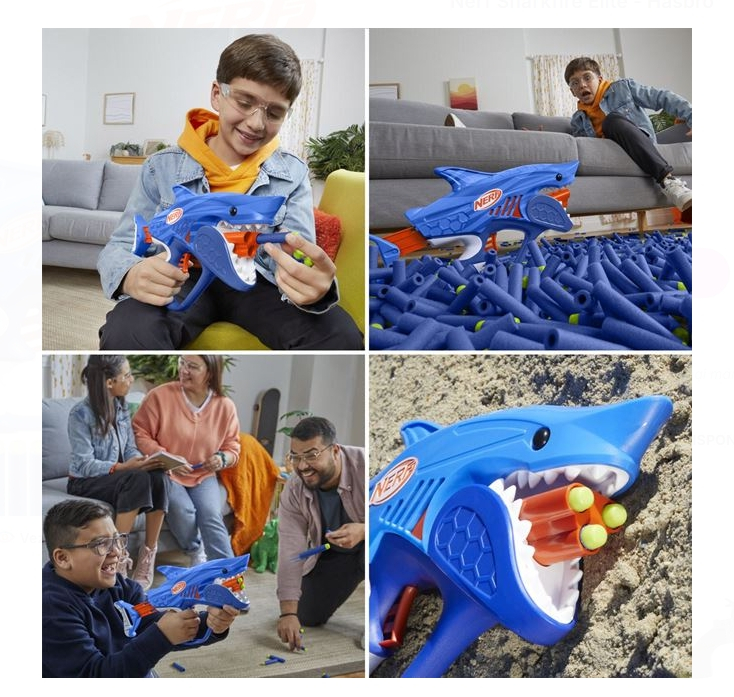 Arma Nerf Sharkfire Elite - Hasbro [3]