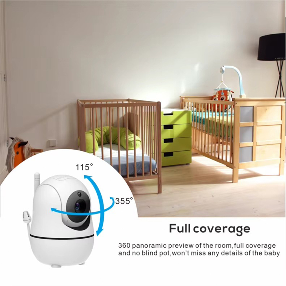 Baby Monitor / Sistem de Monitorizare Video si Audio Pentru Bebelusi,  Vedere Noctura cu Infrarosu, Ecran LCD Color 5 inch, Monitor de Temperatura, Cantece de Leagan, Sunet Bidirectional, Notificari,  [7]