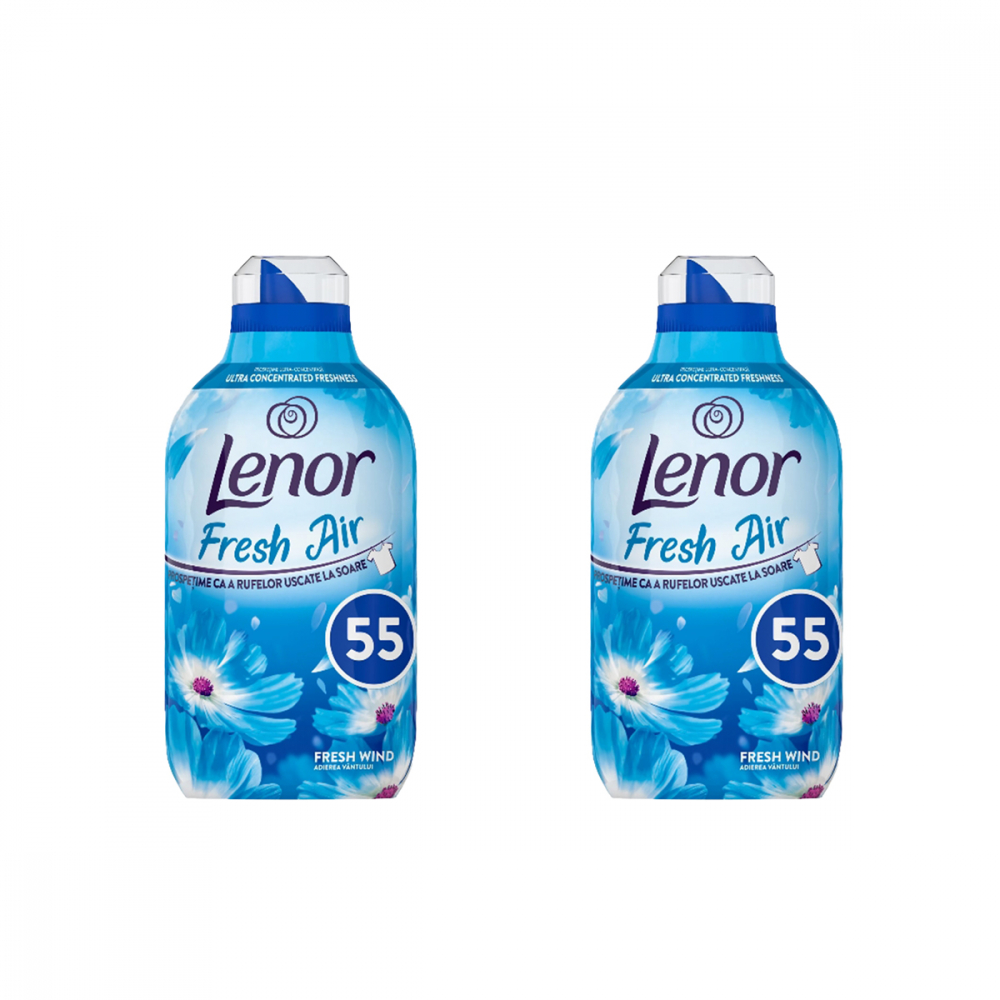 Set 2 x Balsam de rufe Lenor Fresh Air Fresh Wind, 770 ml, 55 spalari [1]