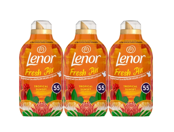 Set 3 x Lenor Balsam Rufe 770ml Fresh Air Tropical Sunset 55 spalari [1]
