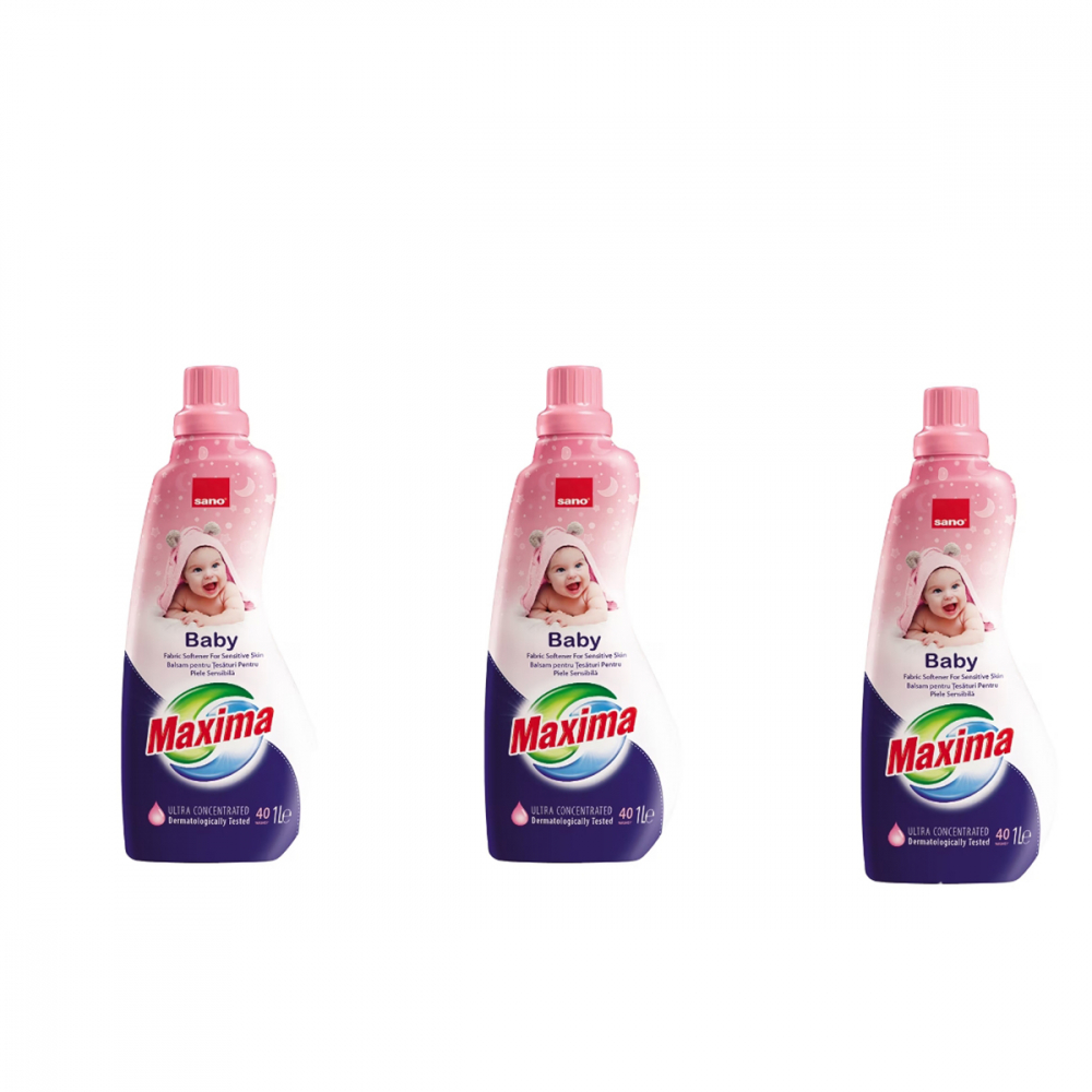 Pachet 3X Balsam de rufe ultra concentrat Sano baby, 40 spalari, 1l [1]