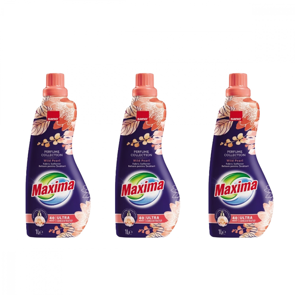 Pachet 3 X Balsam de rufe ultra concentrat Sano Wild Pearl, 40 spalari, 1l [1]