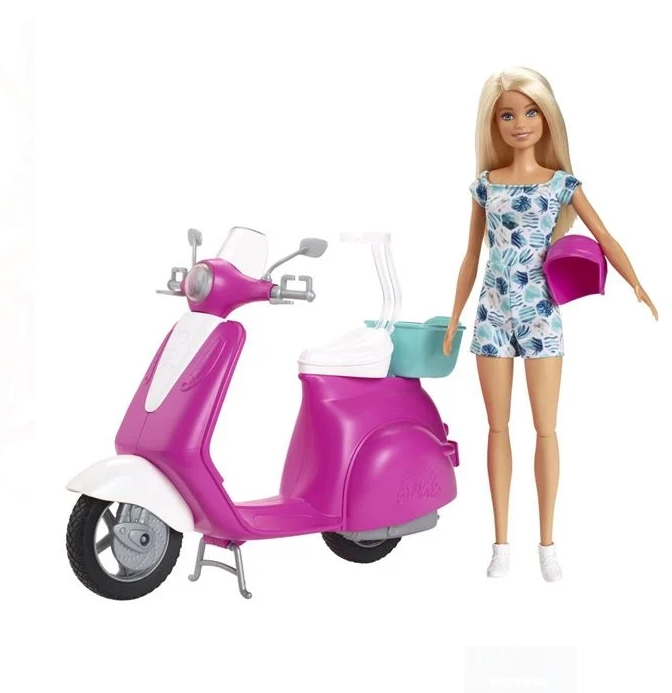 Papusa Barbie cu Scooter - Mattel [2]