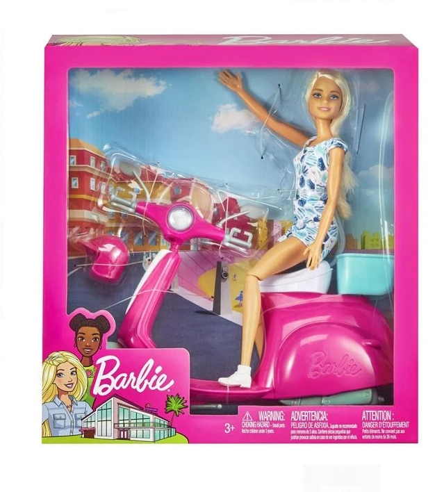 Papusa Barbie cu Scooter - Mattel [3]