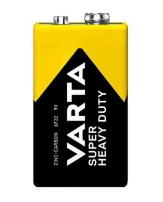 Baterie Varta 9V Super Heavy Duty 6F22 cu Zinc-Carbon 2022101301 [1]