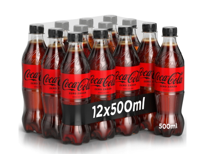 Bautura carbogazoasa Coca–Cola Zero Zahar, 12 x 0.5l [1]
