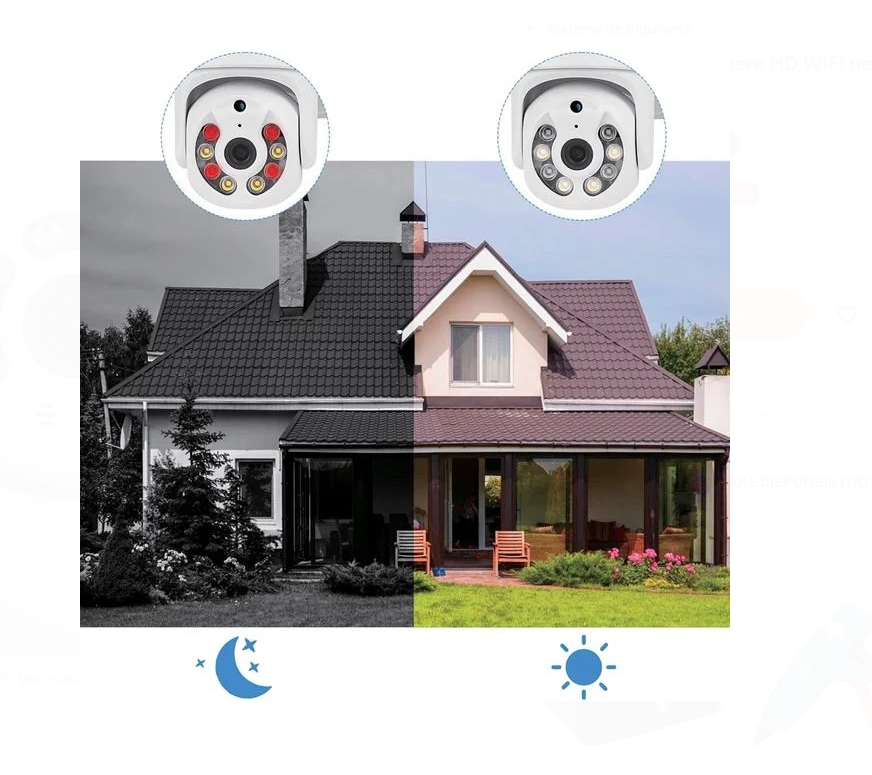 Camera de Supraveghere HD WiFi pentru Spatii Exterioare [5]