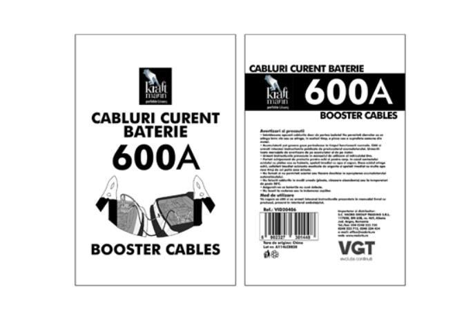 Cablu Curent Baterie 600 A , 2.40 m [2]