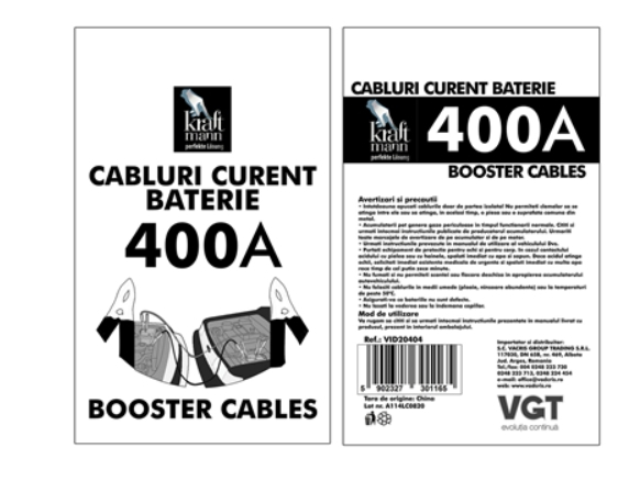 Cablu Curent Baterie 400 A , 2.25 m [2]