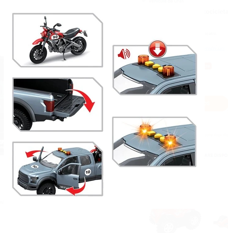 Masina Transport Motocicleta cu Sunet & Lumina [2]