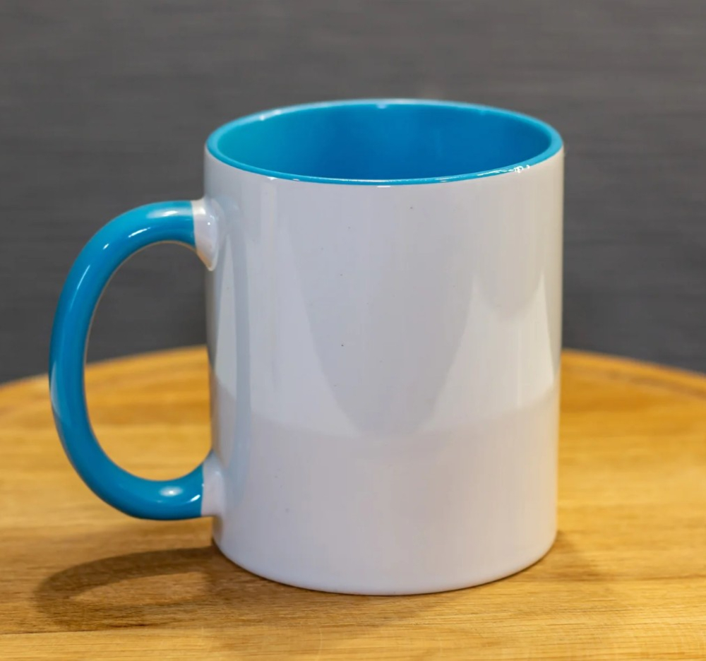 Cana Personalizata - 330 ml - Interior + Maner Albastru [3]