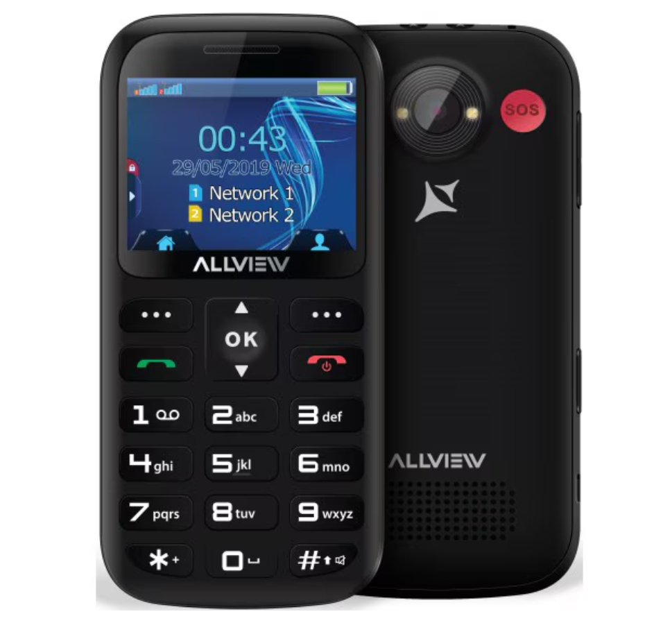 Telefon mobil Allview D2 SENIOR MT 6261D, Negru [3]