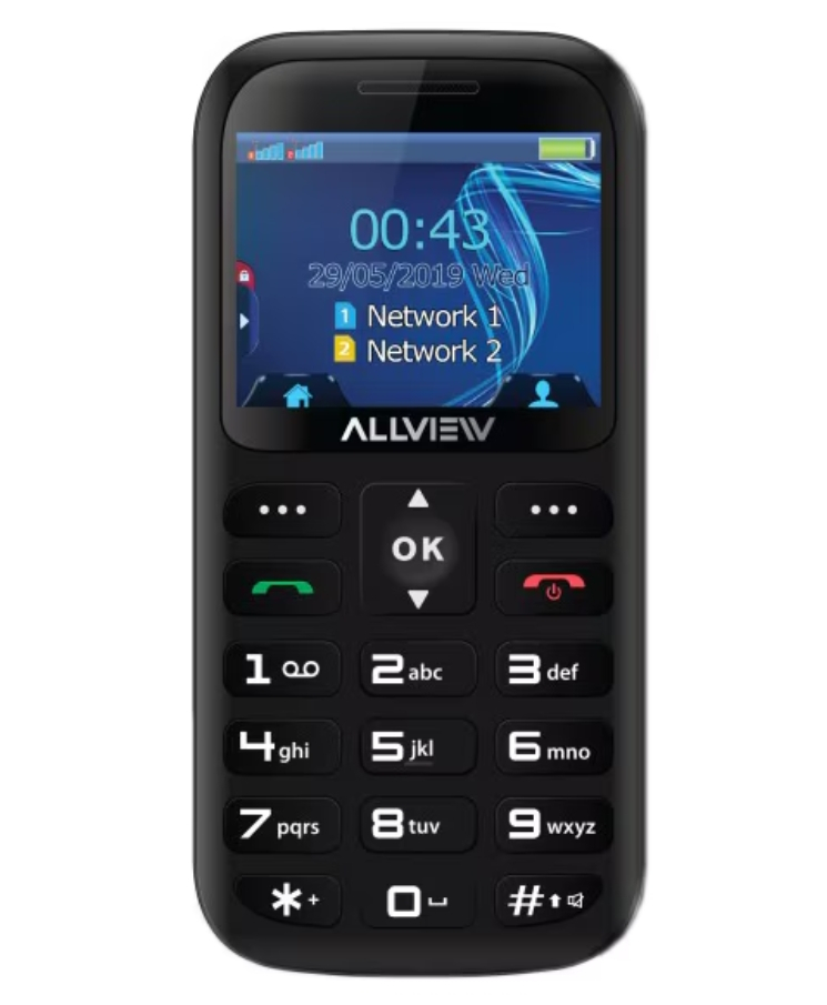 Telefon mobil Allview D2 SENIOR MT 6261D, Negru [2]
