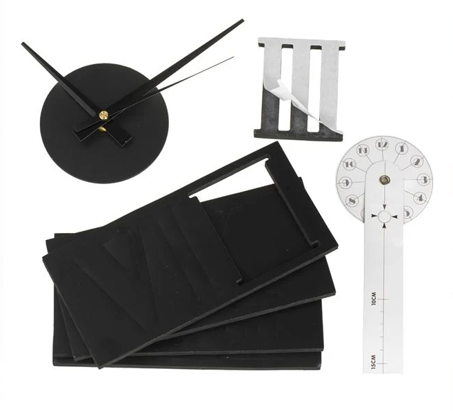 Ceas de Perete DIY Negru cu Cifre Romane 60cm [2]