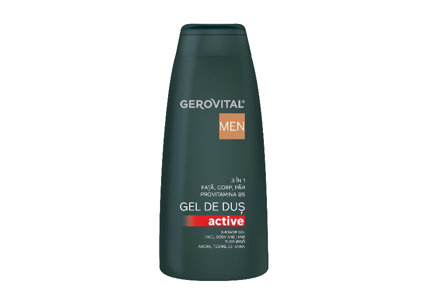 Gel de dus Gerovital Men Active 3 in 1, 400 ml [1]