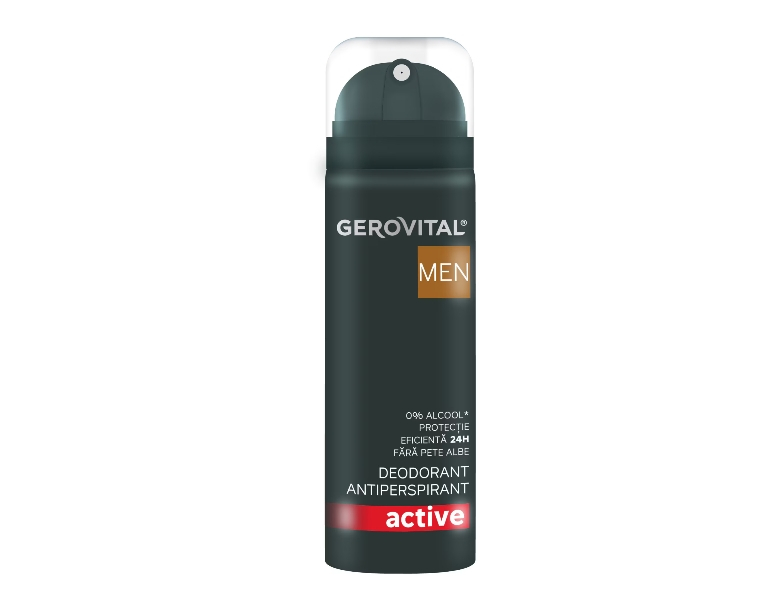 Deodorant antiperspirant Gerovital Men Active, 150 ml [1]