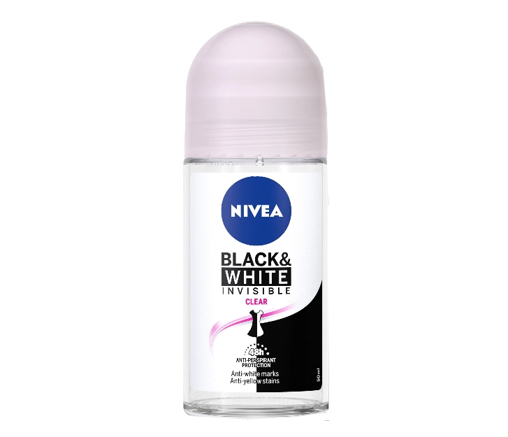Deodorant roll-on Nivea Invisible for Black&White Clear, 50 ml [1]