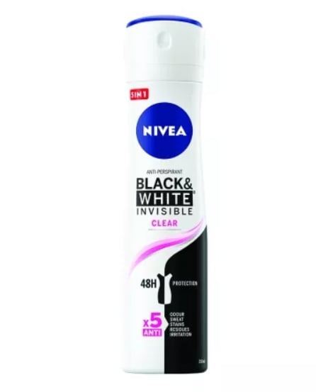 Deodorant spray Nivea Deo feminin Invisible for Black&White Clear, 150 ml [1]