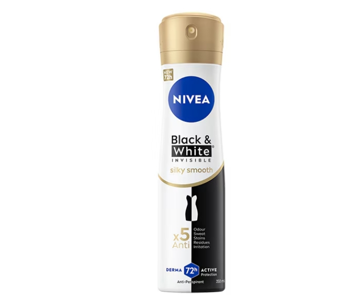 Deodorant spray Nivea Invisible for Black & White Silky Smooth, 250 ml [1]