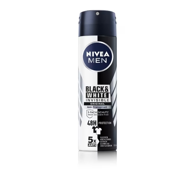Deodorant spray Nivea Deo masculin Invisible for Black&White Power, 150 ml [1]
