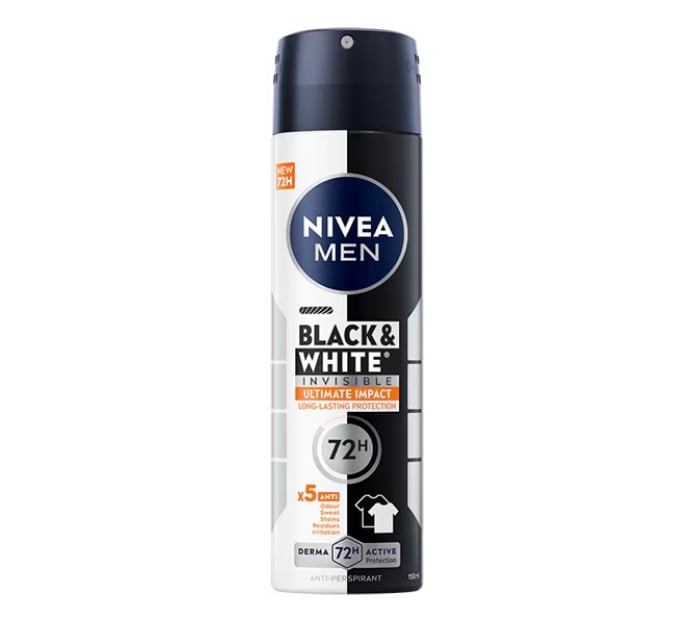 Deodorant spray Nivea Men Black & White Invisible Ultimate Impact, masculin, 150 ml [1]