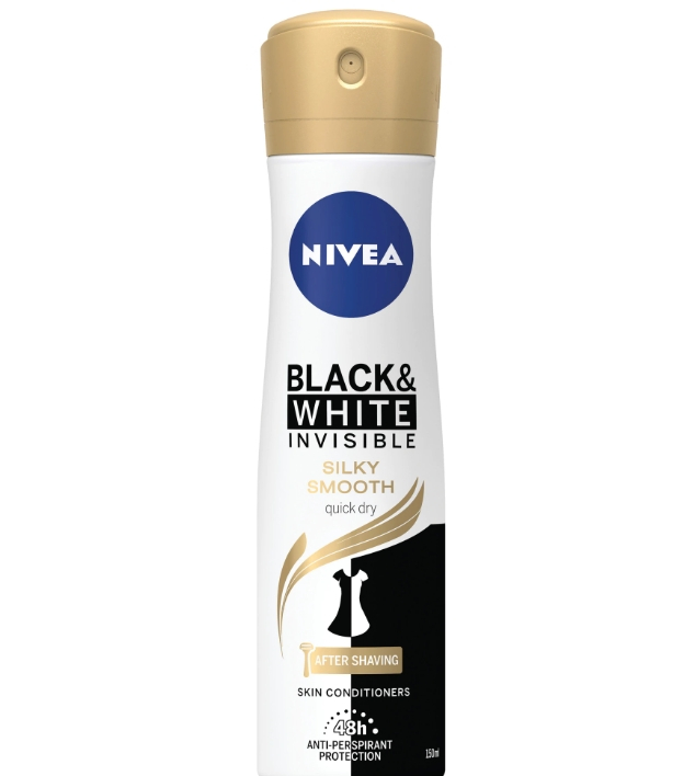 Deodorant spray Nivea Invisible for Black & White Silky Smooth, 150 ml [1]