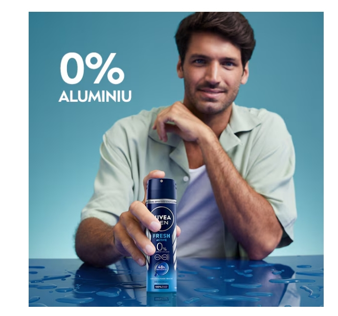 Deodorant spray Nivea Deo masculin Fresh Active, 150 ml [5]